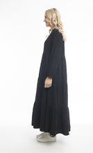 Load image into Gallery viewer, Solid cord Layered Maxi Dress - Black