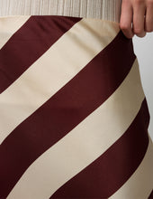 Load image into Gallery viewer, Liv Skirt - Merlot Stripe