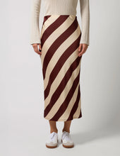 Load image into Gallery viewer, Liv Skirt - Merlot Stripe