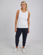 Load image into Gallery viewer, Rib Crew Tank - White