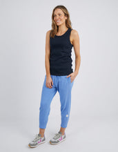 Load image into Gallery viewer, Rib Crew Tank Dark Sapphire