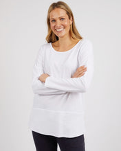 Load image into Gallery viewer, Rib L/S Long Sleeve Tee - White