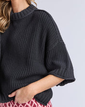 Load image into Gallery viewer, Luela Short Sleeve Knit - Black