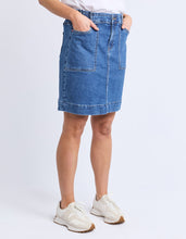 Load image into Gallery viewer, Atlas Denim Skirt Dark Blue Wash