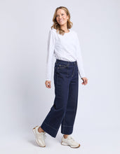 Load image into Gallery viewer, Ando Pin Tuck Jean Dark Blue Wash