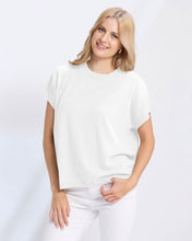 Load image into Gallery viewer, Gwen Knit Tee - White