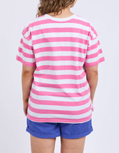 Load image into Gallery viewer, Viaggio Tee Pink Stripe