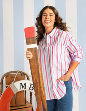 Load image into Gallery viewer, Cyrus Shirt - Cranberry Stripe