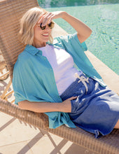 Load image into Gallery viewer, Luna Shirt Gumdrop Green Stripe