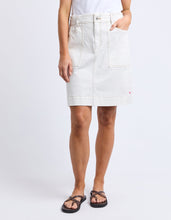 Load image into Gallery viewer, Atlas Denim Skirt - Vintage White