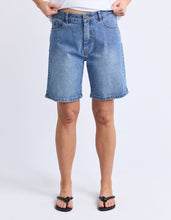 Load image into Gallery viewer, Macie Denim Shorts Mid Blue Wash
