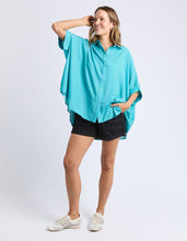 Load image into Gallery viewer, Luna Shirt Gumdrop Green Stripe