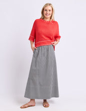 Load image into Gallery viewer, The Willow Skirt Black Stripe