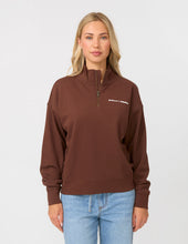 Load image into Gallery viewer, Core 1/4 Zip Sweatshirt - Espresso