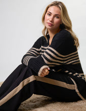 Load image into Gallery viewer, Stripe Cardigan - Black Sand