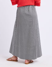 Load image into Gallery viewer, The Willow Skirt Black Stripe