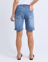Load image into Gallery viewer, Macie Denim Shorts Mid Blue Wash