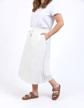 Load image into Gallery viewer, Greta Denim Skirt Vintage White