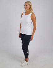 Load image into Gallery viewer, Rib Crew Tank - White
