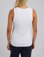 Load image into Gallery viewer, Rib Crew Tank - White