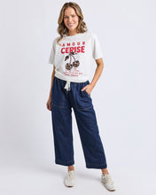 Load image into Gallery viewer, Amore Cerise Tee - Marshmallow