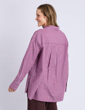 Load image into Gallery viewer, Lila Stripe Shirt Maroon/Lilac Stripe