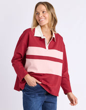 Load image into Gallery viewer, Maja Rugby Top - Maroon