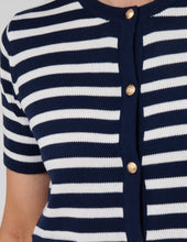 Load image into Gallery viewer, Rue Cardi Navy and White Stripe