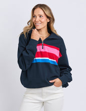 Load image into Gallery viewer, Real Love 1/4 Zip Stripe/Navy Body