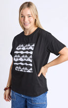 Load image into Gallery viewer, Casa Tee - Black and Marshmallow