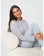Load image into Gallery viewer, Stella & Gemma Mondo Knit Grey Marle Stripe