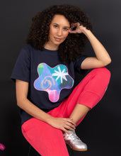 Load image into Gallery viewer, Party Applique Tee Abstract Print