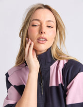 Load image into Gallery viewer, Freedom Rugby Sweat - Pink & Navy Stripe