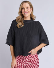 Load image into Gallery viewer, Luela Short Sleeve Knit - Black