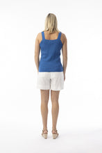 Load image into Gallery viewer, Knit Tank Squareneck - Blue