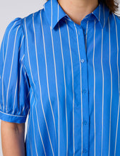 Load image into Gallery viewer, Asha Blouse - Cobalt Stripe