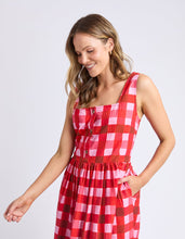 Load image into Gallery viewer, Edin Dress Poppy Check