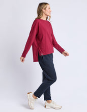 Load image into Gallery viewer, Renee Long Sleeve Tee - Maroon