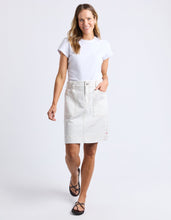 Load image into Gallery viewer, Atlas Denim Skirt - Vintage White