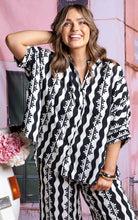 Load image into Gallery viewer, Casa Shirt - Black and Marshmallow