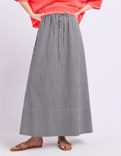 Load image into Gallery viewer, The Willow Skirt Black Stripe
