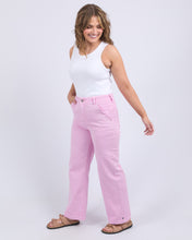 Load image into Gallery viewer, Scallop Edge Jeans - Dusk Pink