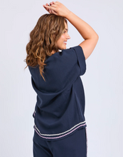 Load image into Gallery viewer, Ric Rac Top Dark Sapphire