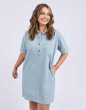 Load image into Gallery viewer, Jenna Stripe Denim Dress