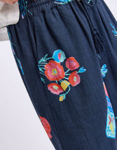 Load image into Gallery viewer, Market Pants Navy Market Print