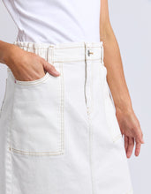 Load image into Gallery viewer, Atlas Denim Skirt - Vintage White
