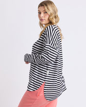 Load image into Gallery viewer, Lauren Long Sleeve Black & White Stripe