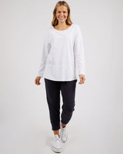 Load image into Gallery viewer, Rib L/S Long Sleeve Tee - White