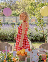 Load image into Gallery viewer, Edin Dress Poppy Check