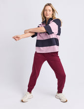 Load image into Gallery viewer, Freedom Rugby Sweat - Pink & Navy Stripe